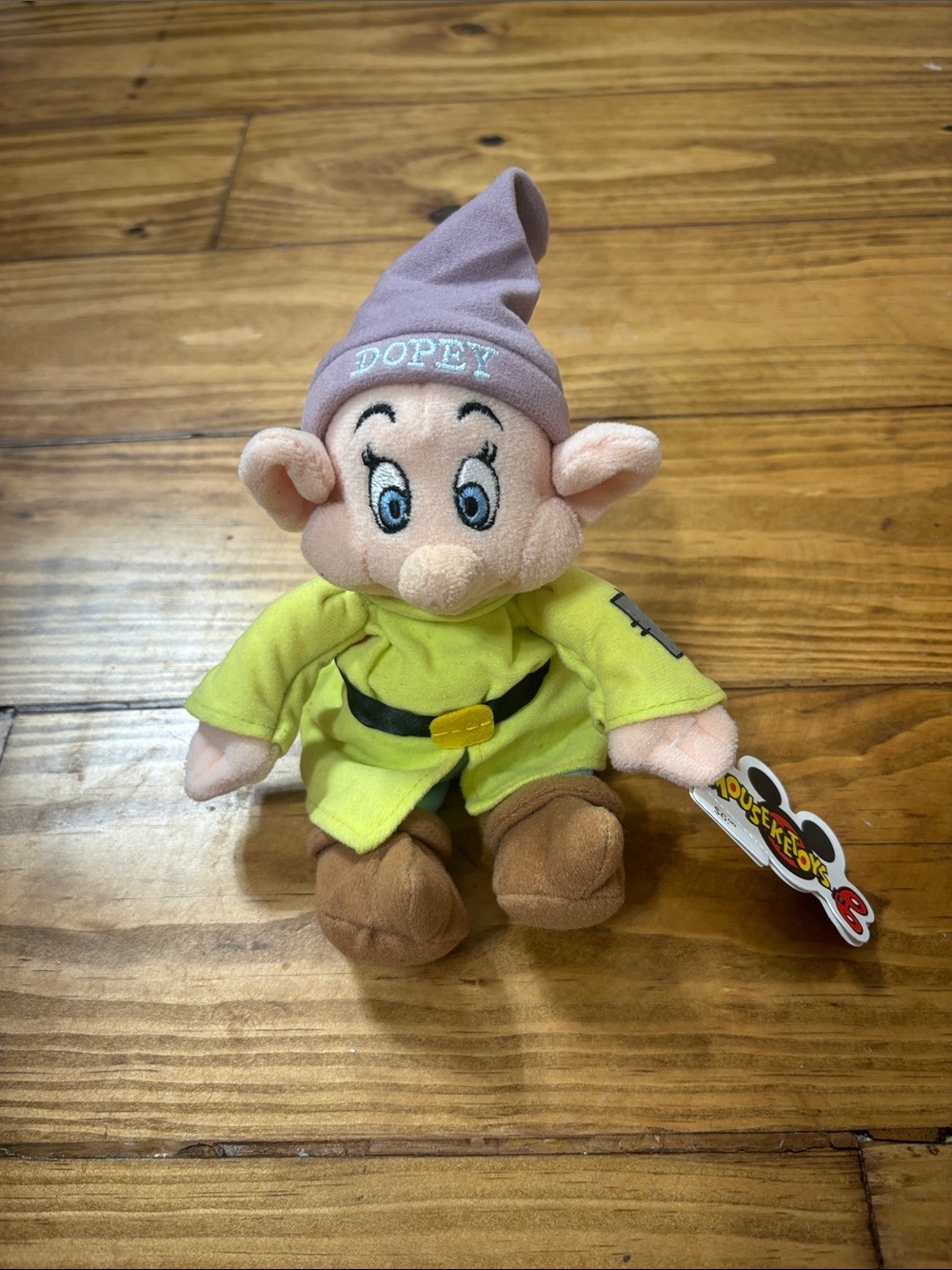 NWT Disney Parks Exclusive Dopey Bean Bag Plush Vintage Mouseketoys